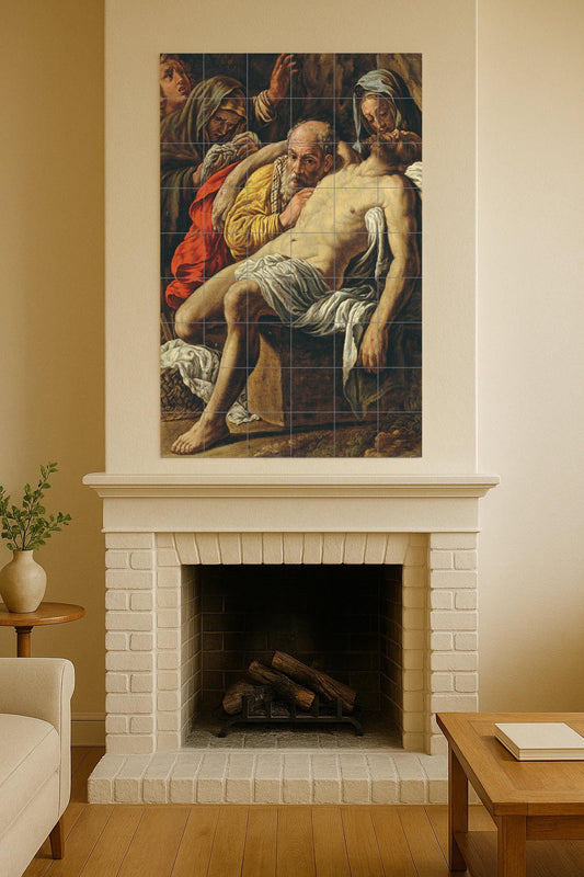 Andrea Mantegna's Lamentation over the Dead Christ: a Renaissance ceramic mural depicting sacred grief and human devotion