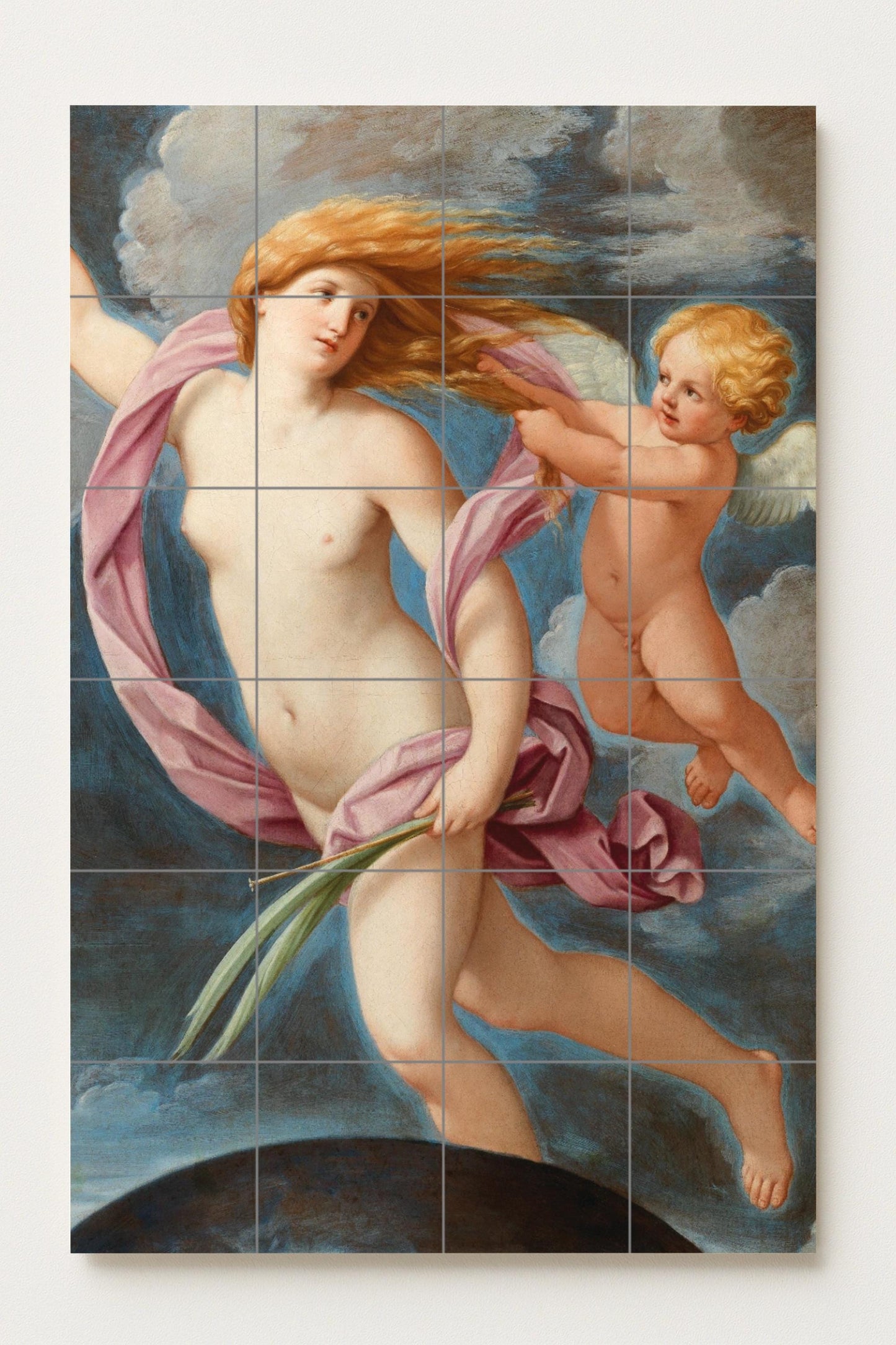 Heavenly Grace – Ceramic Mural Representing the Divine Harmony of Beauty and Light